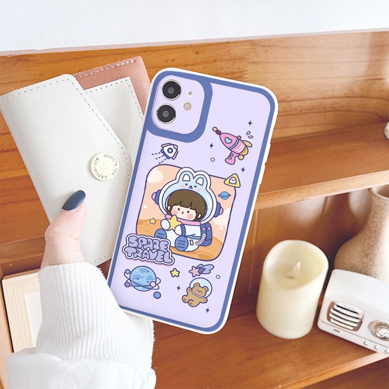 ỐP LƯNG IPHONE bé gái phi hành gia  cute ốp iphone 12 pro/13pro/13promax/7/7+/8/8+/X/XS/XSM/11/11PMROMAX tr1058