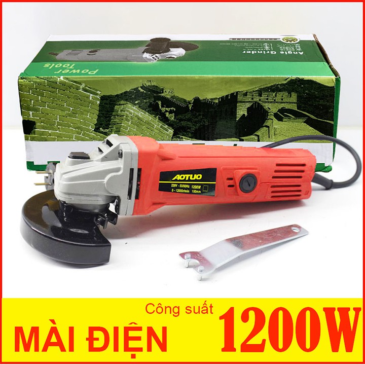 MÁY MÀI 1200W - MÁY MÀI GÓC AUTOO - MÁY MÀI GẮN LƯỠI CƯA XÍCH - MÁY CẮT CẦM TAY GIÁ RẺ - 100% LÕI ĐỒNG - TRỤC 10MM