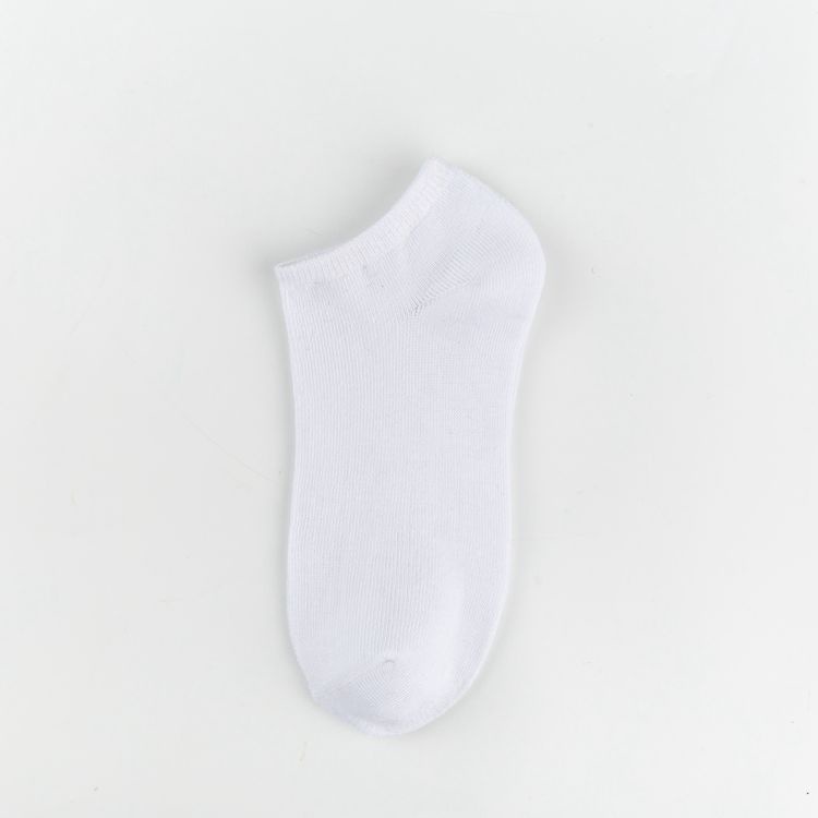 Đôi tất cotton FHYL ngắn màu trơn thời trang cho nam nữ