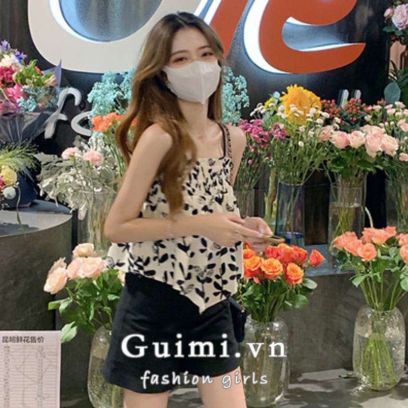 Áo hai dây NZN họa tiết hoa xinh xắn thời trang mùa hè cho nữ