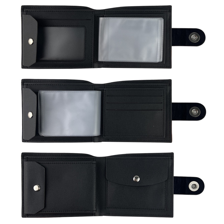 Ví Ngắn Màu Đen In Họa Tiết Hoạt Hình Marvel Venom Batman Spiderman Thời Trang Cho Nam Và Nữ