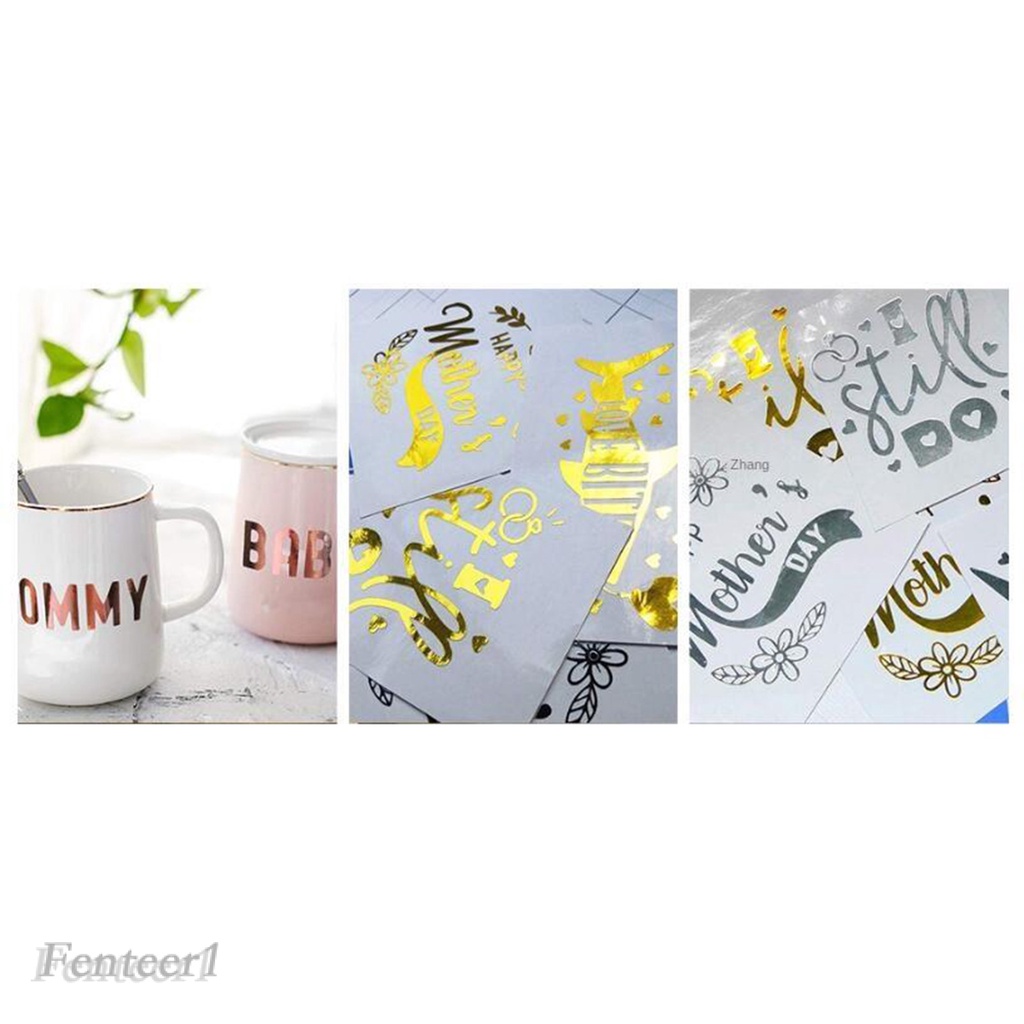 [FENTEER1] Easy Weed Metallic Heat Transfer Vinyl Iron-on press HTV T-shirt Cricut Film