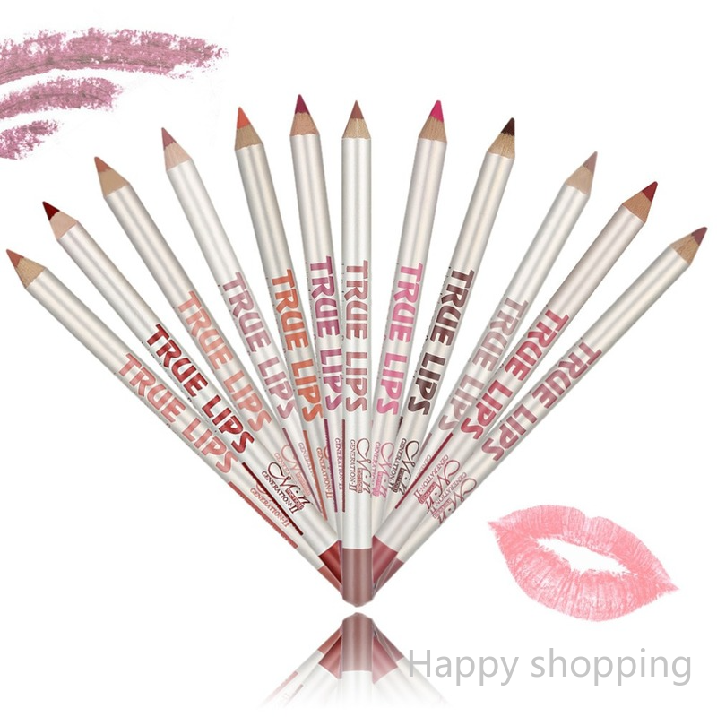 (Hàng Mới Về) Chì Kẻ Viền Môi 12 Màu Sắc Tùy Chọn Chống Thấm Nước | BigBuy360 - bigbuy360.vn