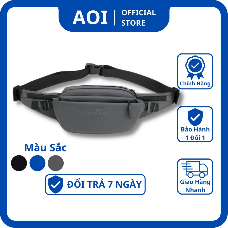 Túi Đeo Chéo, Túi Bao Tử Steel Rose Nam Nữ Thời Trang Hàng Cao Cấp Hàng Hot Trend  AOI OFFICIAL STORE | BigBuy360 - bigbuy360.vn