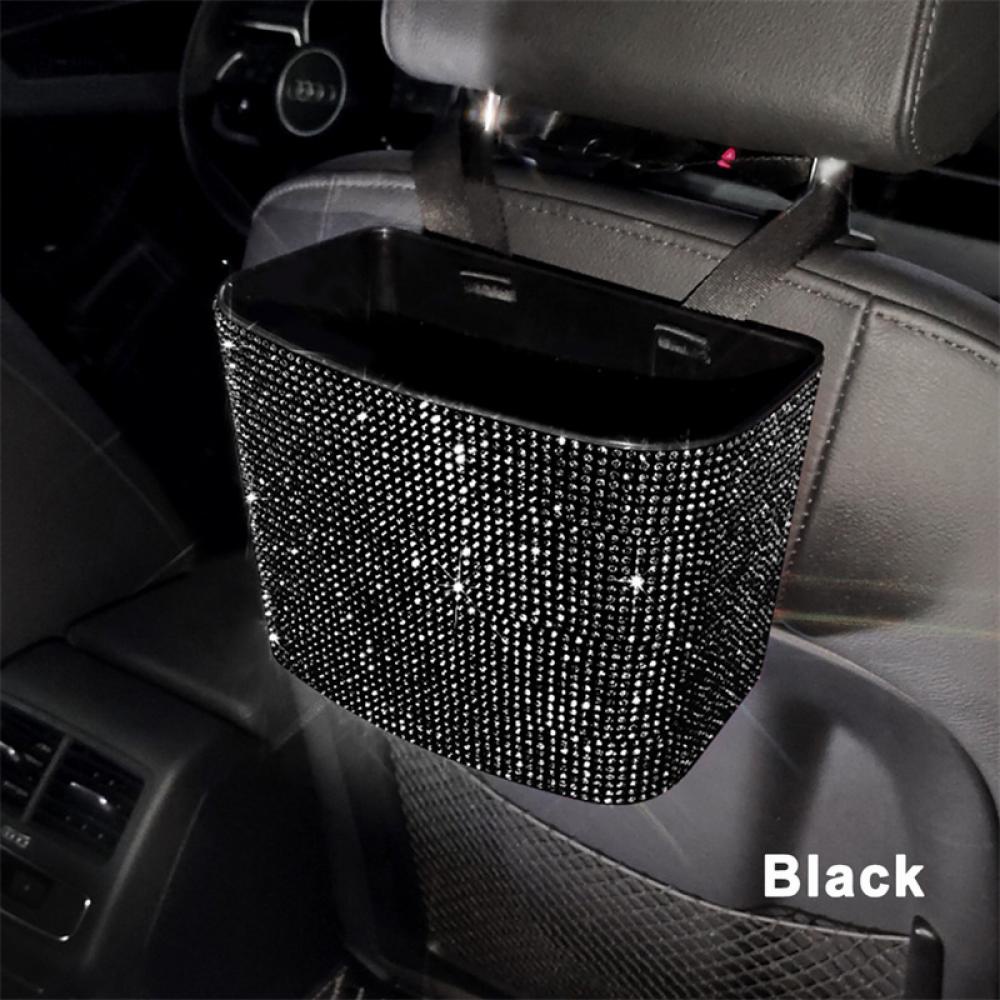 Thùng Rác Đính Đá Treo Lưng Xe Hơi Tiện Lợi