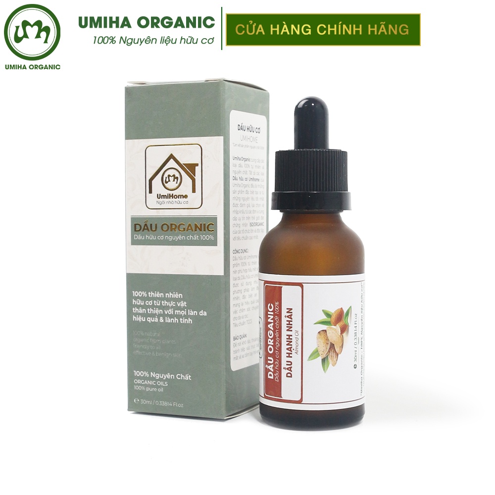 Dầu Hạnh Nhân hữu cơ UMIHA nguyên chất | Pure Almond Oil 100% Organic 10ml | BigBuy360 - bigbuy360.vn