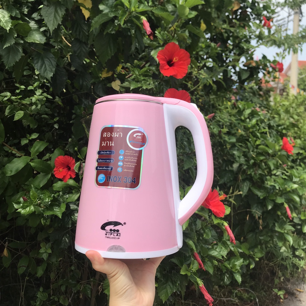 [HÀNG LOẠI 1] Ấm Siêu Tốc Thái Lan 2 Lớp Đun Sôi Siêu Nhanh Công Suất 1500W  / Màu Ngẫu Nhiên