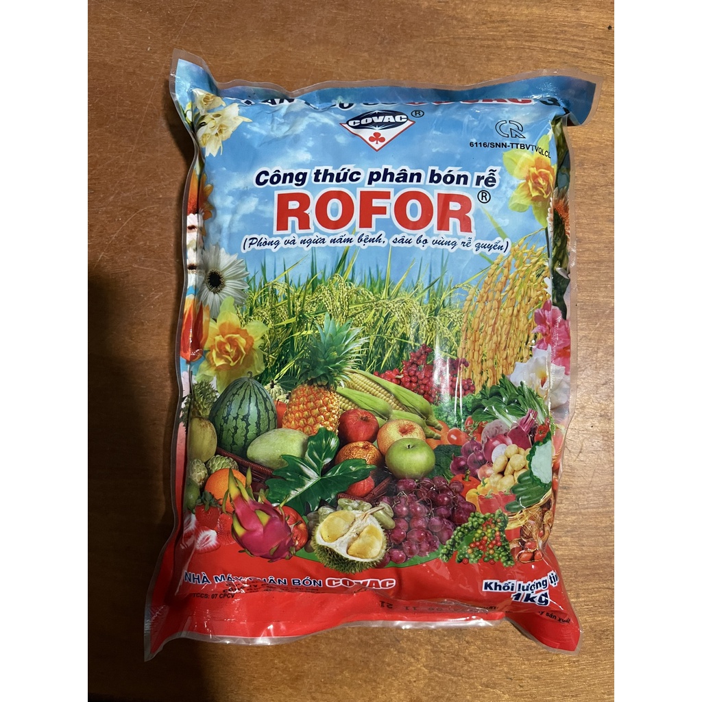 Phân bón hữu cơ vi sinh Rofor túi 1 kg