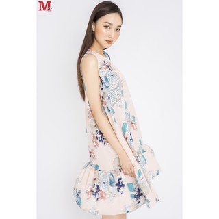 Váy nữ sát nách họa tiết đuôi tôm K0030066 Thời trang M2