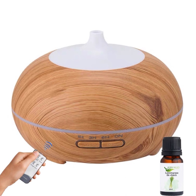 Máy xông tinh dầu HN102GL 550ml Có remote điều khiển kèm tinh dầu 10ml | Bảo hành 6 tháng