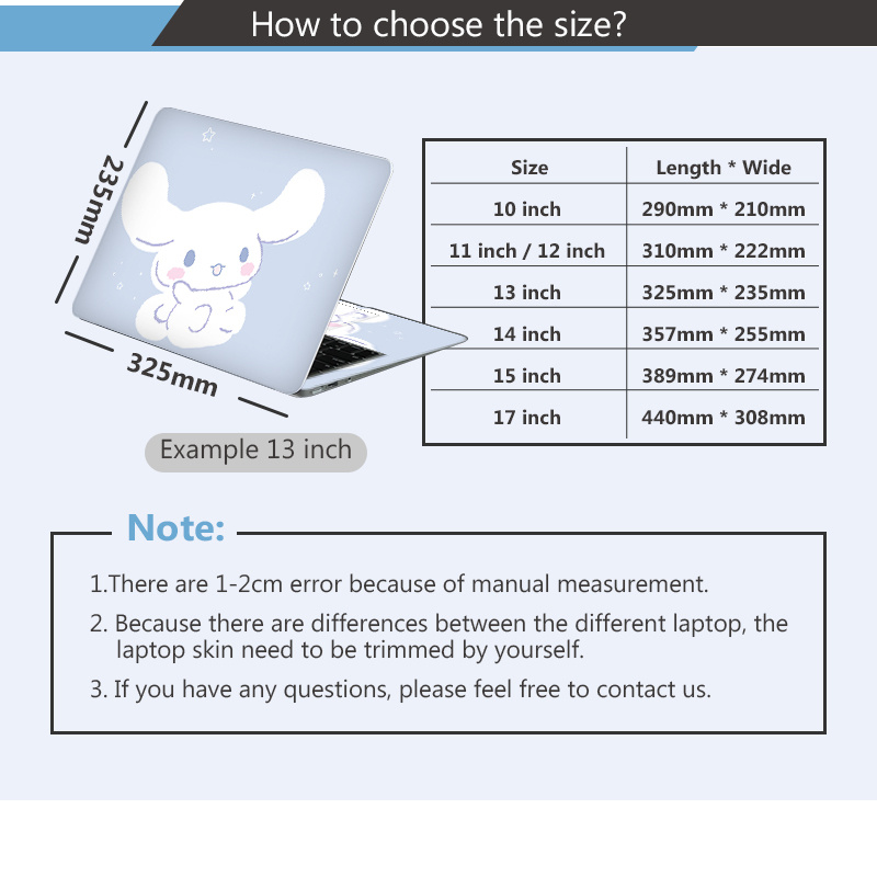 Set 2 miếng dán chống thấm nước thích hợp cho máy tính 11-17 inch