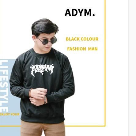 Áo Nỉ Cổ Tròn Dài Tay Màu Đen Thời Trang Nam Nữ | BigBuy360 - bigbuy360.vn