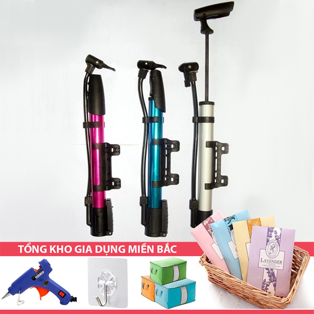 [Tổng Kho Sỉ] Bơm Xe Đạp Xe Máy Gia Đình XD01 - Đồ Bơm Ống Mini Bằng Tay Treo Khung Xe Chuyên Dụng