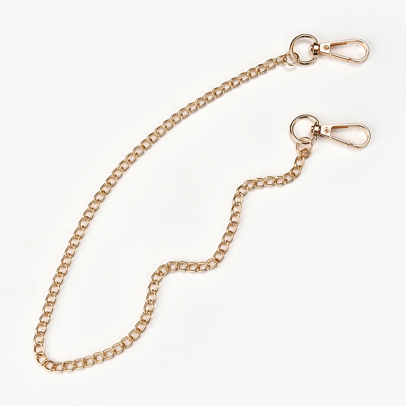 Dây Xích Đeo Thắt Lưng Hai Lớp Bằng Kim Loại Thời Trang Xu Hướng Hiphop Cho Nam Và Nữ