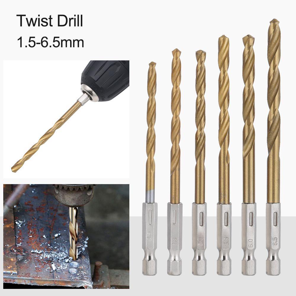 Mũi Khoan Bằng Chất Liệu Thép Gió HSS Đầu Lục Giác 1 / 4 Inch Tiện Dụng
