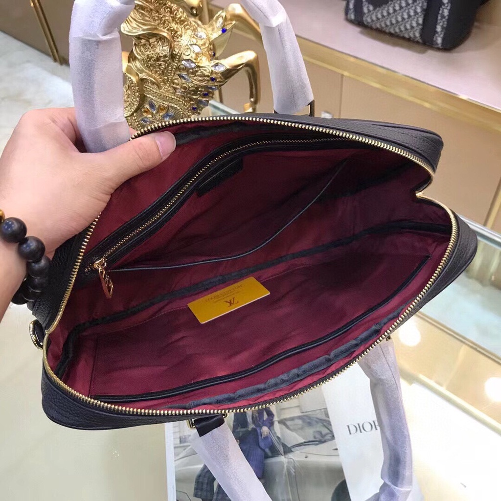 Cặp xách công sở nam da thật thời trang cao cấp Louis Vuitton LV phong cách thanh lịch, thời thượng