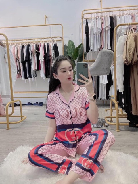 Bộ ngủ lụa ♛ Đồ ngủ nữ lụa satin cao cấp mẫu mới hot | BigBuy360 - bigbuy360.vn