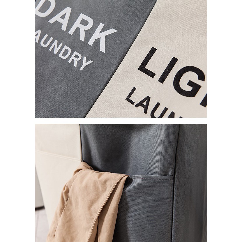 Giỏ đựng đồ giặt nhiều ngăn bằng vải chống thấm COZY HomeDecor | BigBuy360 - bigbuy360.vn