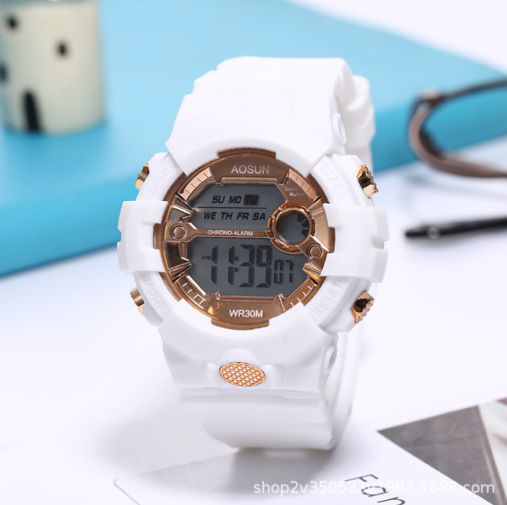 Đồng Hồ Điện Tử Báo Thức Phát Sáng Thời Trang Cho Nữ