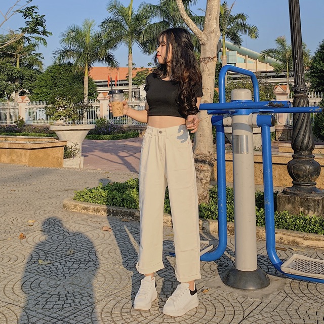Quần kaki  (đen, be trắng)