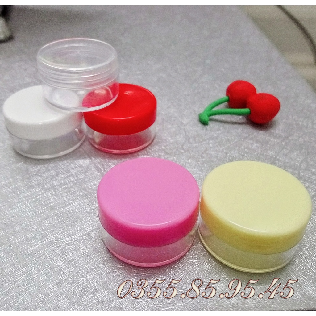 ⚡GÌ CŨNG RẺ ⚡Hũ nhựa chiết mỹ phẩm tròn 5G và 10G - Hủ đựng kem face du lịch.