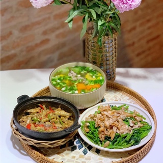 Khay Mây Khảm Trai Đồ Thủ Công Việt Nam