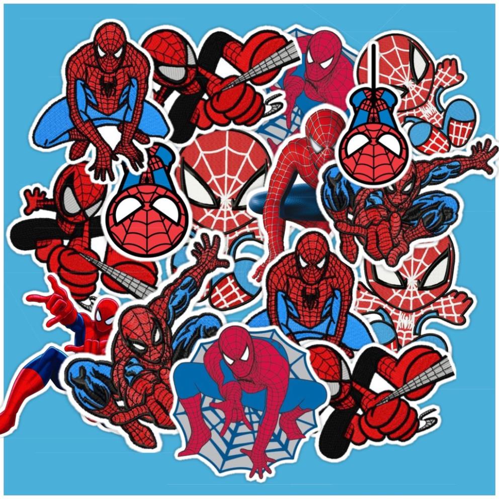 [STICKER 1K] SET 50 STICKER NGƯỜI NHỆN SIÊU CHẤT DÁN TRANG TRÍ ĐT LAPTOP VALI TƯỜNG TỦ KỆ MŨ BẢO HIỂM XE MÁY NOTEBOOK