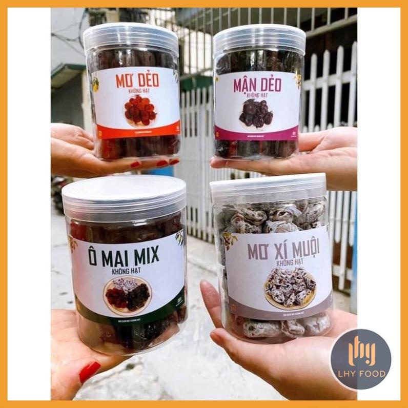 Ô mai mơ mận dẻo không hạt🍟FREESHIP🍟hộp 450g LHYFOOD ăn vặt Hà Nội