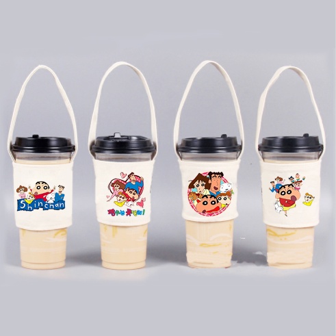 Túi treo cốc totoro TTCI5 cup holder doraemon vô diện chuột vàng shin one piece sumikko jinbeisan kero CCS