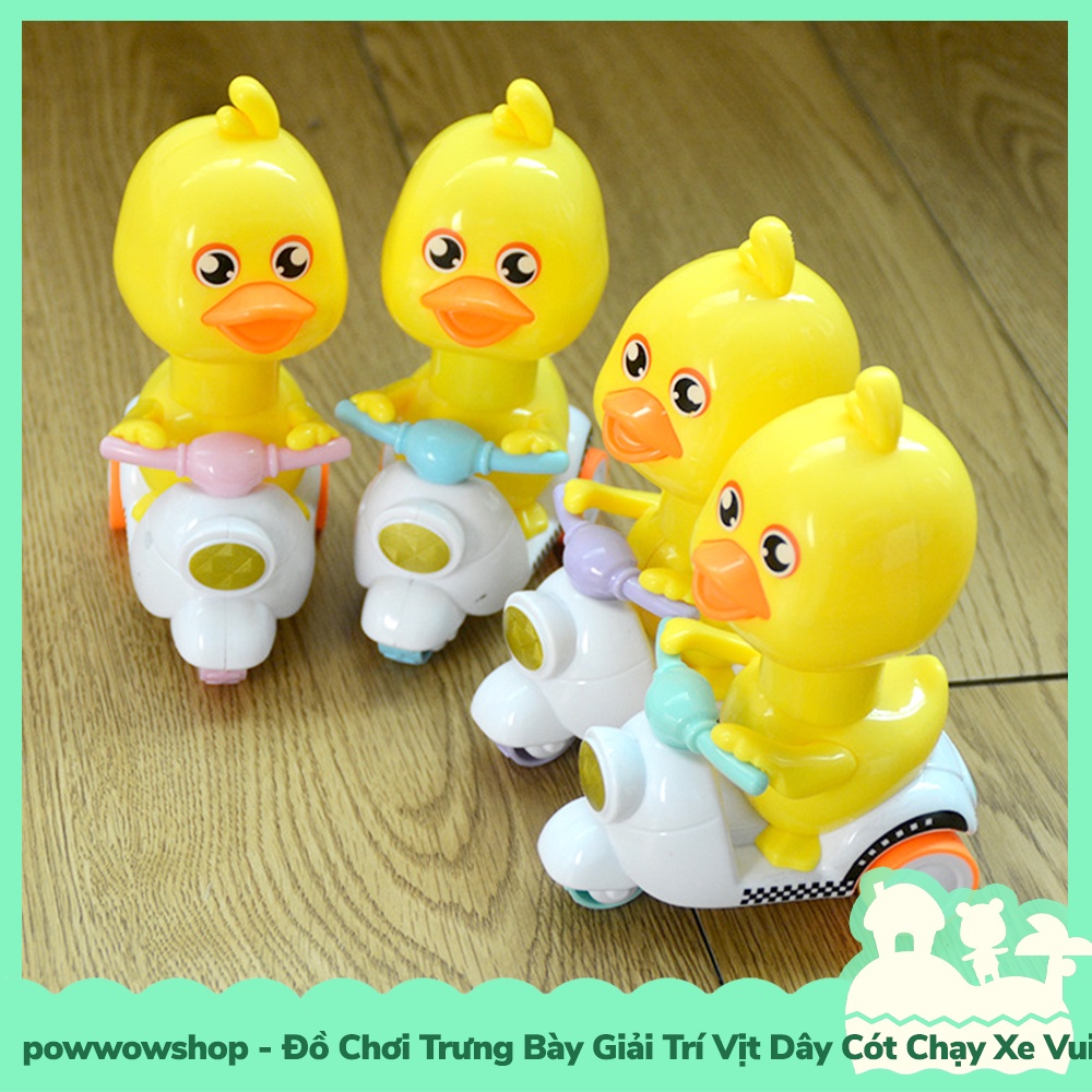 [Sẵn VN - Hỏa Tốc] Đồ Chơi Giải Trí Trưng Bày Vịt Dây Cót Chạy Xe Duck Racing Vui Nhộn Nhiều Màu