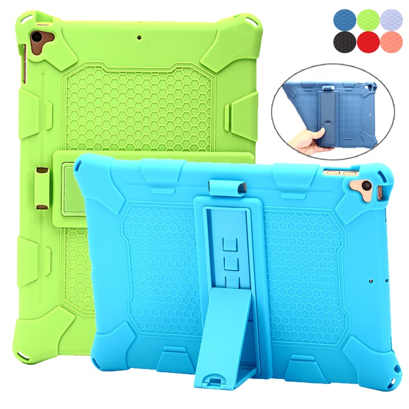 ốp điện thoại Silicone Mềm Chống Sốc Có Giá Đỡ Cho Apple Ipad 10.2 8th Gen 7th 5th 6th 9.7 2018 Pro 11 2020 2018 Air 4 3 2 1 Pro 10.5