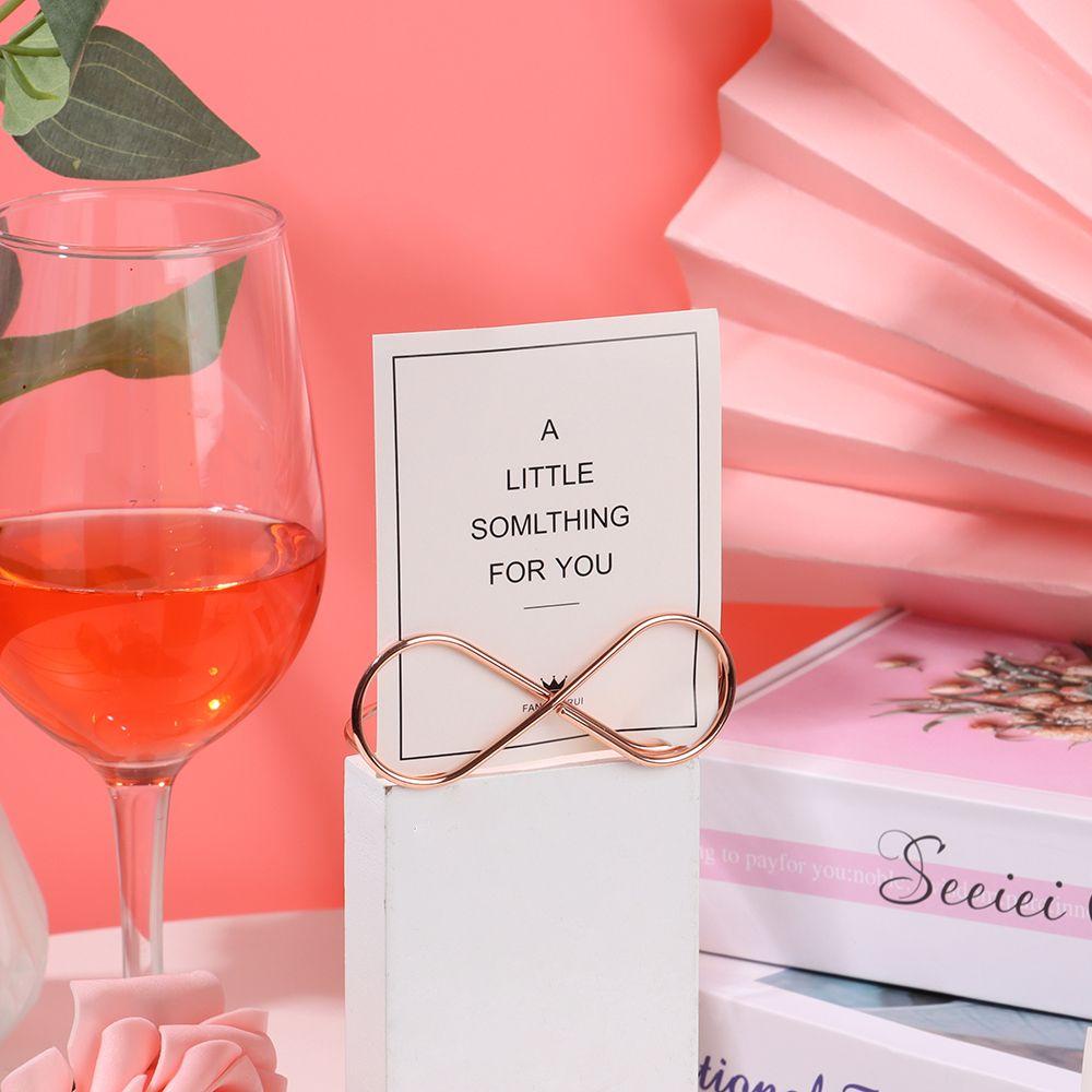 CONOPERY 1 Giá Đỡ Kẹp Giấy / Ảnh Để Bàn Bằng Kim Loại Lãng Mạn Trang Trí Tiệc Cưới