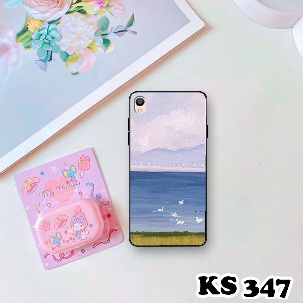 Ốp lưng Oppo F1 Plus - Oppo R9 - Oppo R9s - Ốp in hình Cánh đồng hoa - Chất liệu TPU siêu bền