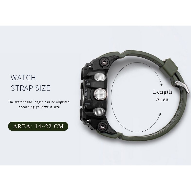 Đồng Hồ Nam Thể Thao SMAEL 1617 Chính Hãng Chống NướcThiết Kế Hầm Hố Dây Cao Su Bền Pin Trâu | BigBuy360 - bigbuy360.vn