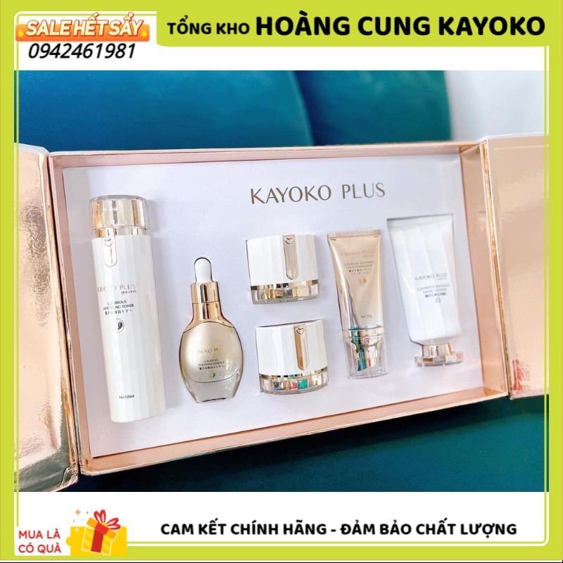 Bộ Mỹ Phẩm Kayoko Plus+ 6in1 Cao Cấp Sáng Da Mờ Nám Tàn Nhang