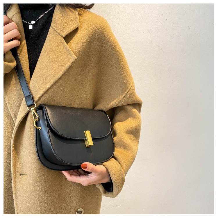 Túi xách nữ công sở khóa hình chữ nhật túi kẹp nách dây sam lonakeng shop size 20