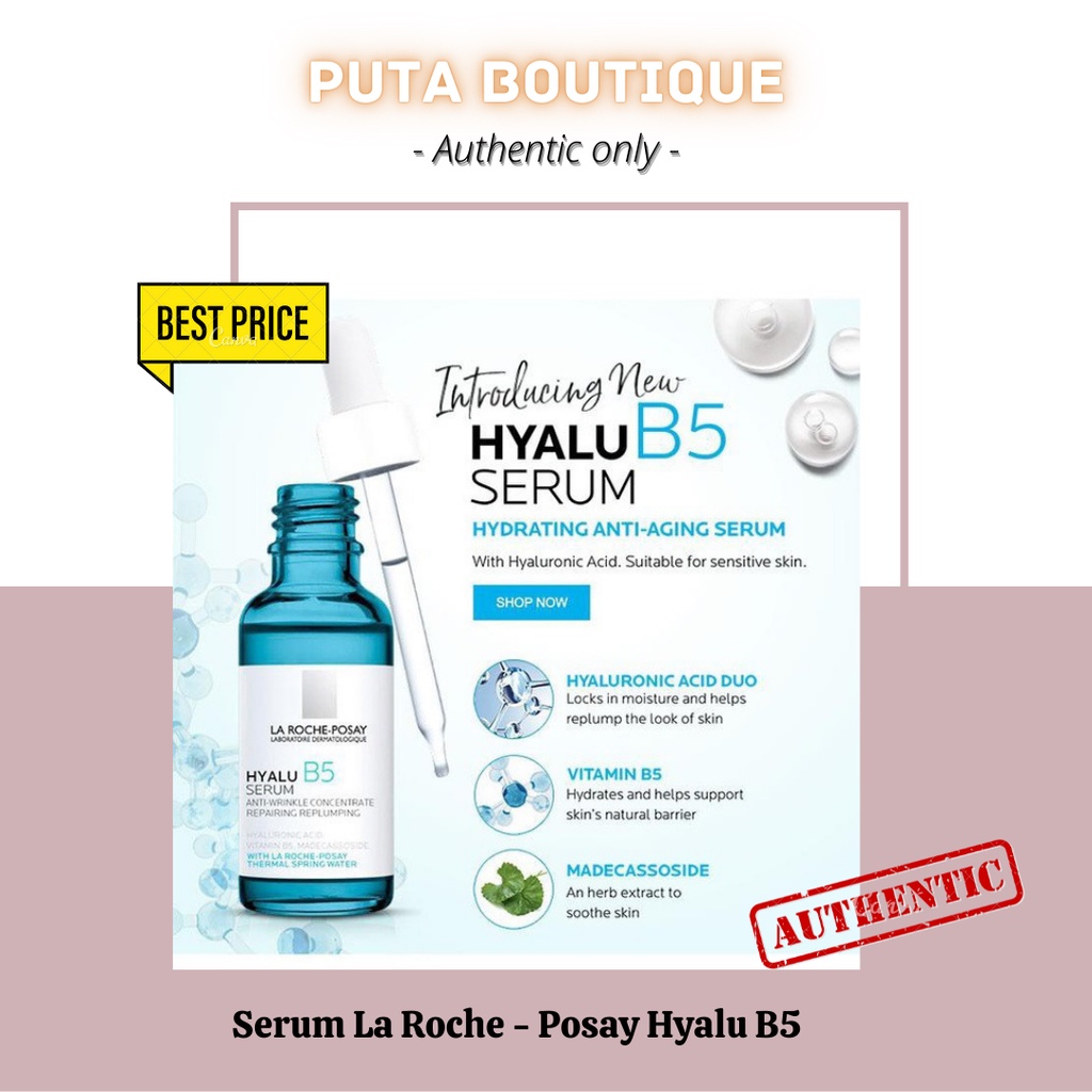 (CÓ SIZE TO 50ML) Serum cấp ẩm phục hồi da La Roche - Posay Hyalu B5