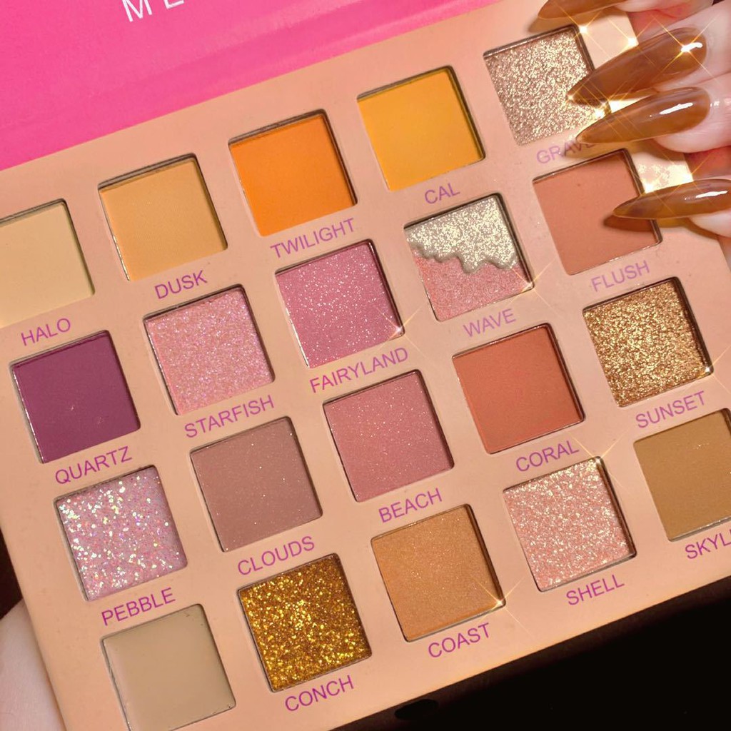 Bảng phấn mắt nhũ lì 20 ô Mealea Sunset Sena Beauty | BigBuy360 - bigbuy360.vn