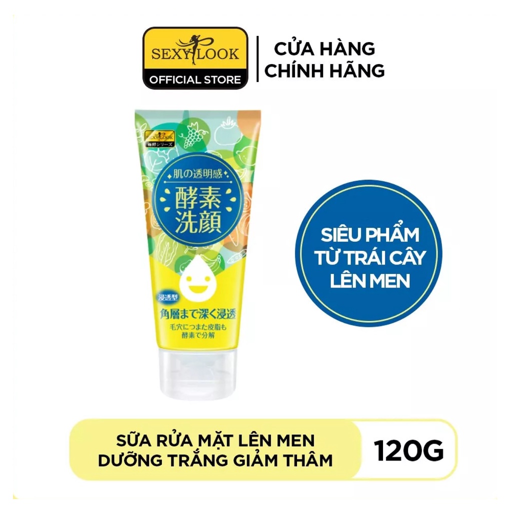 Sữa Rửa Mặt Lên Men SEXYLOOK Dưỡng Trắng Giảm Thâm 120g