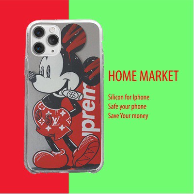 ỐP lưng IP MICKEY đỏ xịn Homemarket thể thao, chống sốc IPhone 5 6 7 8 Plus X Xmas 11 12 Pro Mini SUPPOD00135