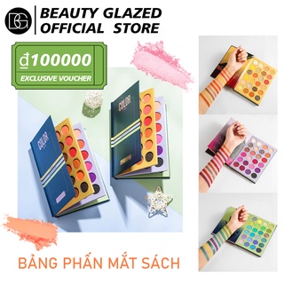 Bảng Phấn Mắt beauty glazed 72 màu phấn mắt không thấm nước mờ cuốn sách