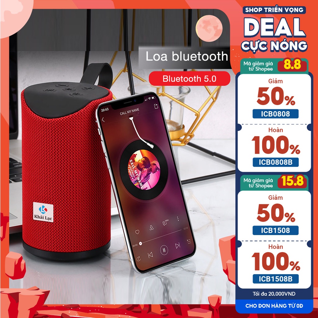 Loa Bluetooth nghe nhạc cực chất, hỗ trợ cắm thẻ nhớ và USB, kết nối với điện thoại, máy tính bảng kết nối bluetooth