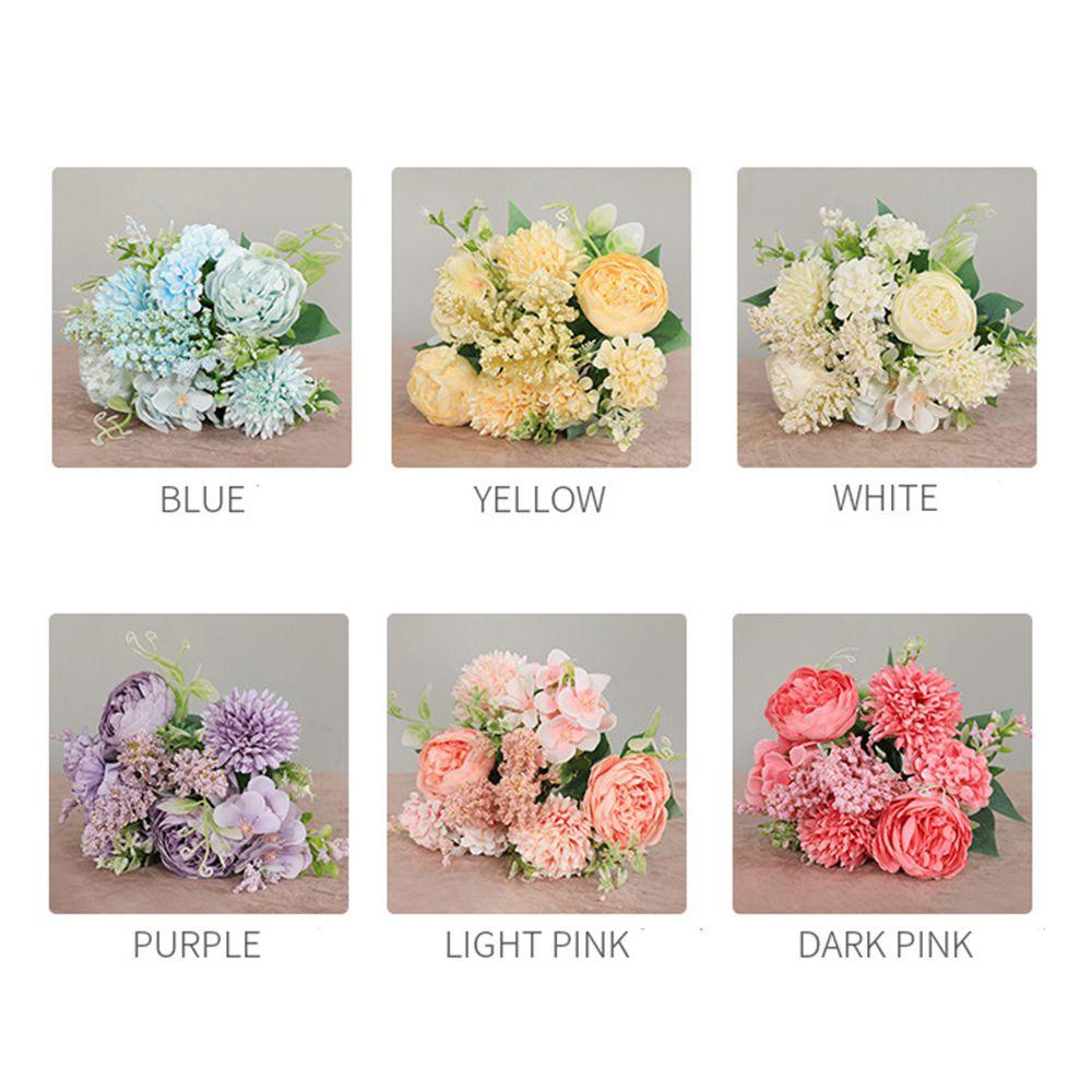 1 Nhánh Hoa Hồng Giả Bằng Lụa Chất Lượng Cao Dùng Trang Trí Tiệc Cưới Phong Cách Vintage