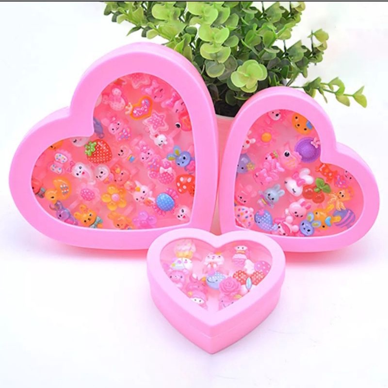 CHỌN MẪU - HỘP NHẪN PONY PEPPA ELSA KITTY SOFIA CHO BÉ GÁI CÓ HÌNH THẬT - TRANG SỨC BÉ GÁI