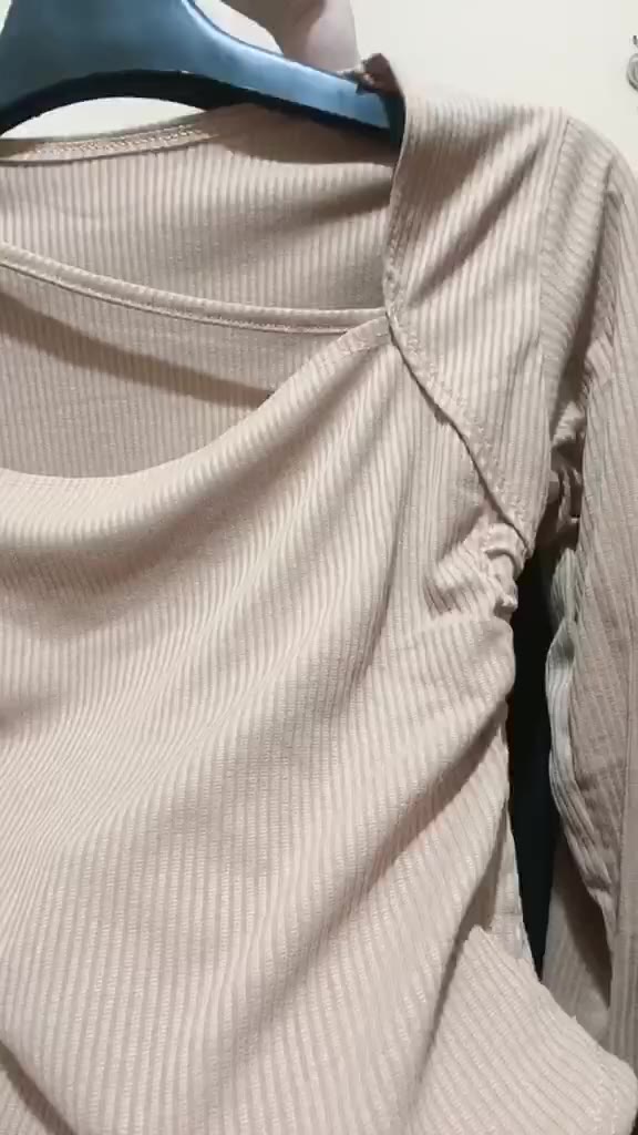 Áo dài tay cổ Vuông dây chéo cổ LEN GÂN rút eo CRT01 | BigBuy360 - bigbuy360.vn