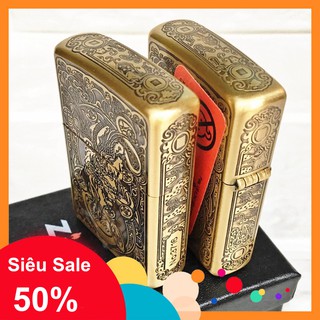 Zippo - bật lửa zippo usa khắc 5 mặt hình tỳ hưu