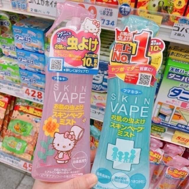 Xịt chống muỗi skin vape Nhật Bản 200ml