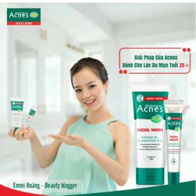Bộ sản phẩm chuyên biệt cho da mụn tuổi trưởng thành Rohto Acnes 25+ +