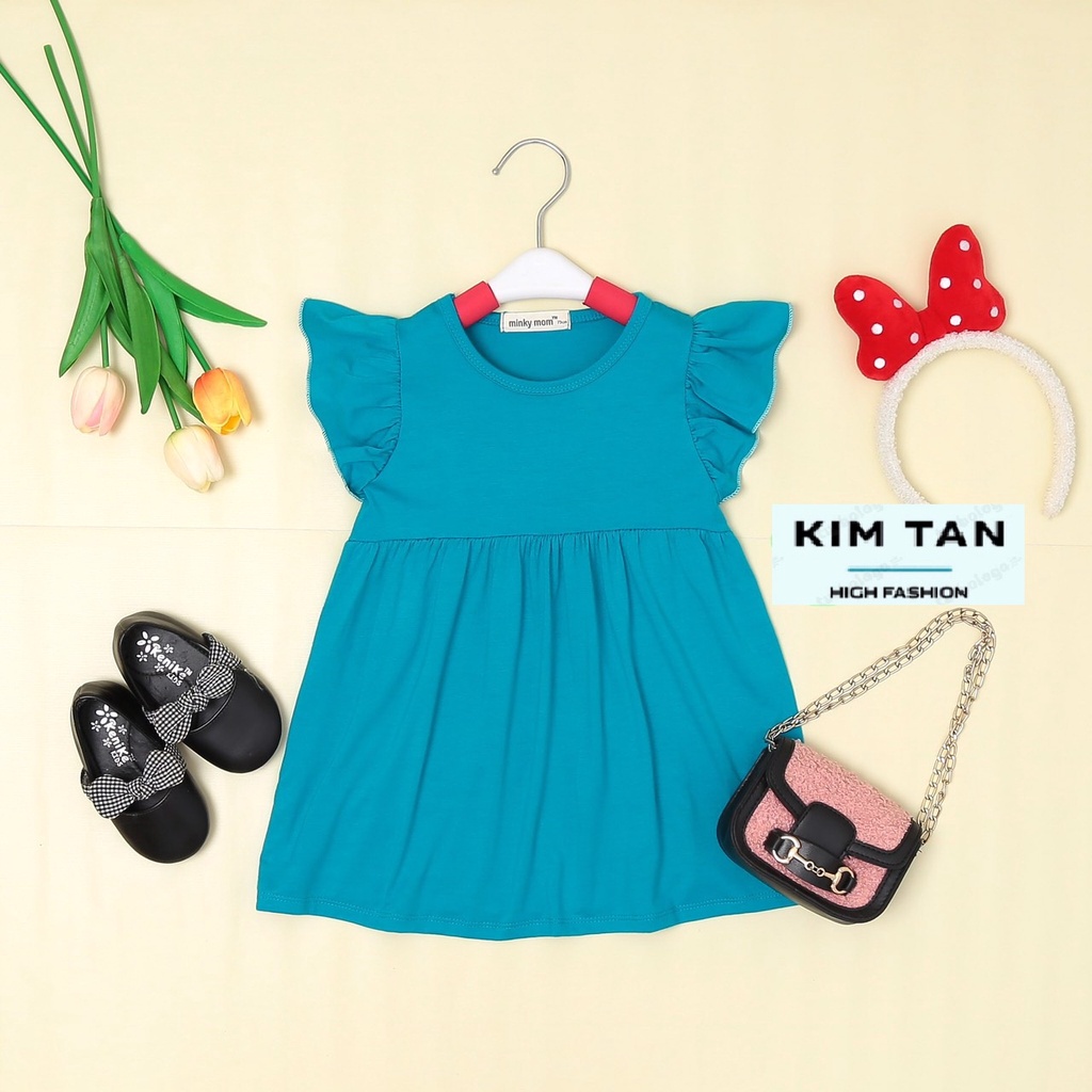 Váy MINKY MOM Cánh Tiên  ⚡FREESHIP⚡ Chất Thun Lạnh Cho Bé Gái Thoải Mái Thoáng Mát Ngày Hè