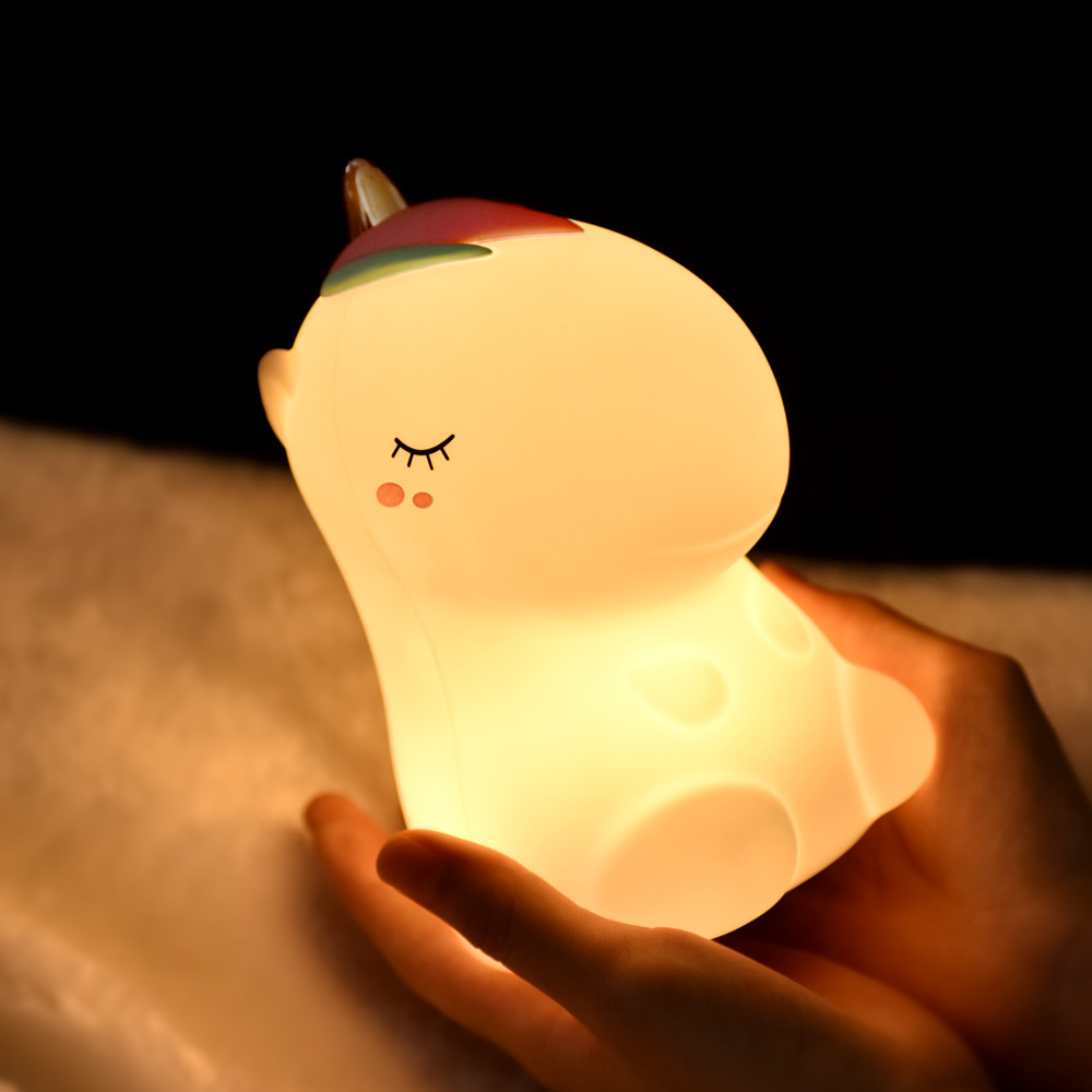 Đèn ngủ hình con quái vật nhỏ, đèn bàn LED đầu giường USB